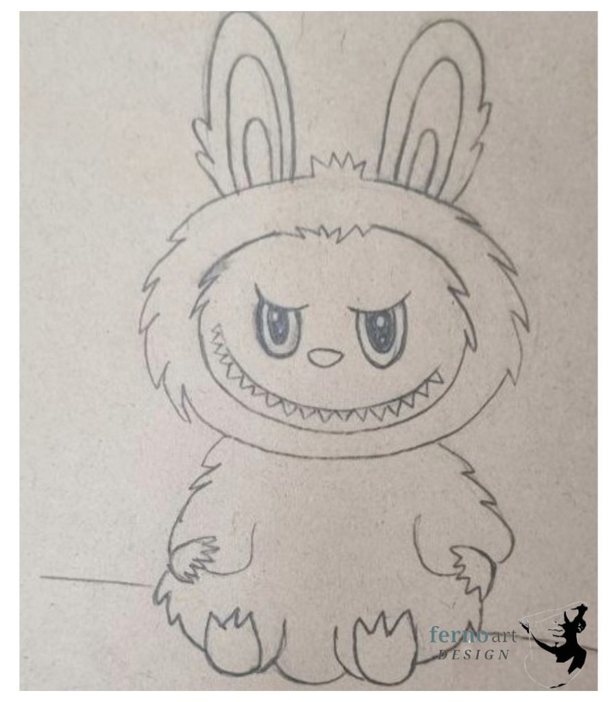 نقاشی لبوبو بدون رنگ