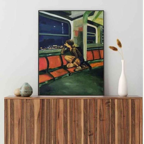 تابلو نقاشی دختر مناسب اتاق نوجوان