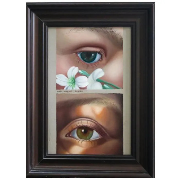تابلو نقاشی رنگ روغن چشم ها