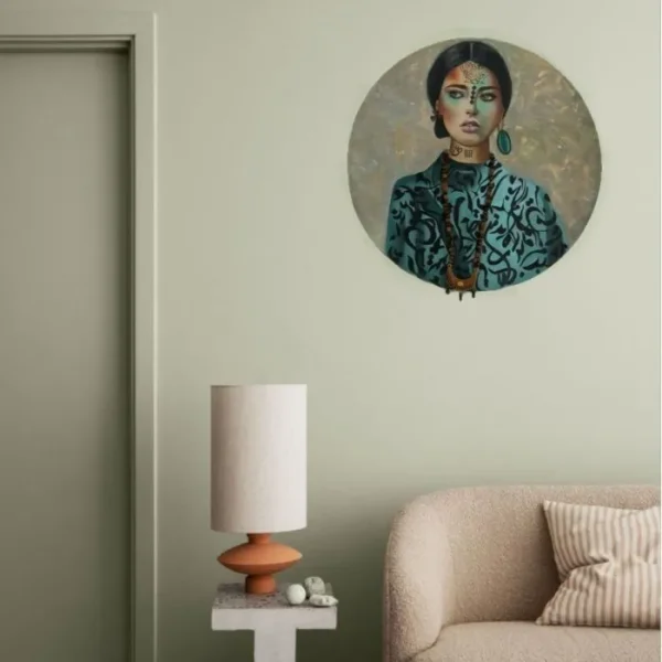 تایبو نقاشی چهره دکوراتیو همراه با خط