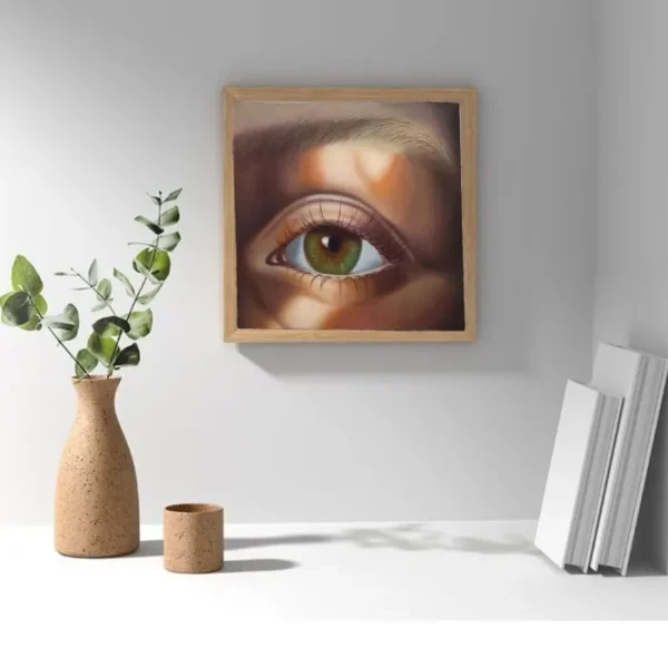 تابلو نقاشی رنگ روغن چشم ها