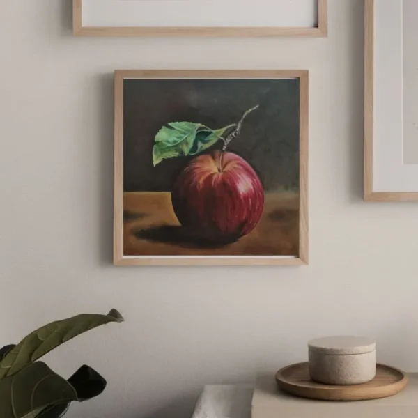 تابلو نقاشی سیب سبک رئال