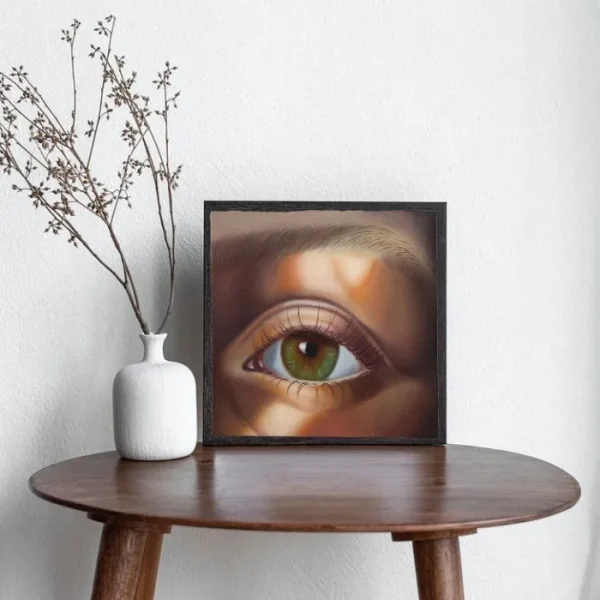 تابلو نقاشی رنگ روغن چشم ها