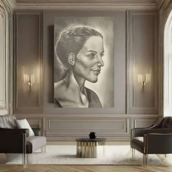 طراحی چهره ساده دختر