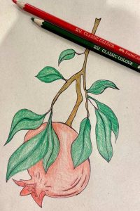 عکس نقاشی شب یلدا برای معلم