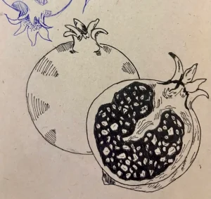 نقاشی شب یلدا حرفه ای