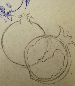 عکس نقاشی شب یلدا برای معلم