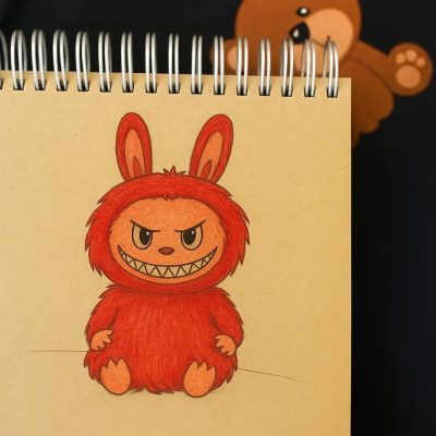 نقاشی لبوبو قرمز